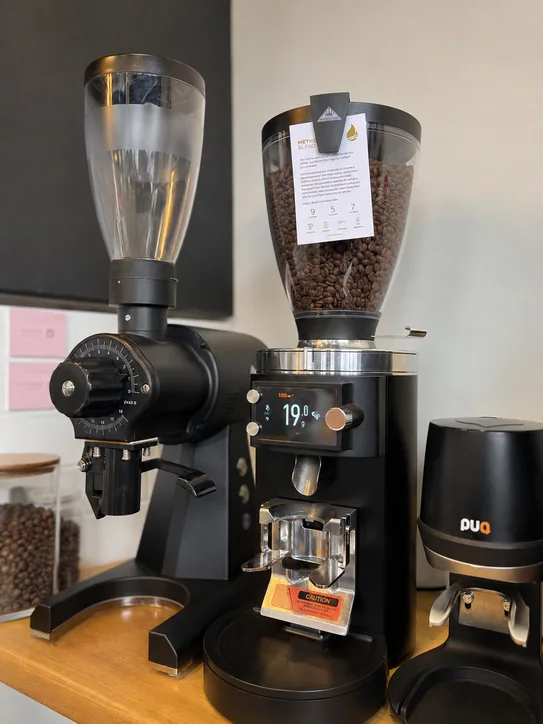 The Baby Afro coffee grinder